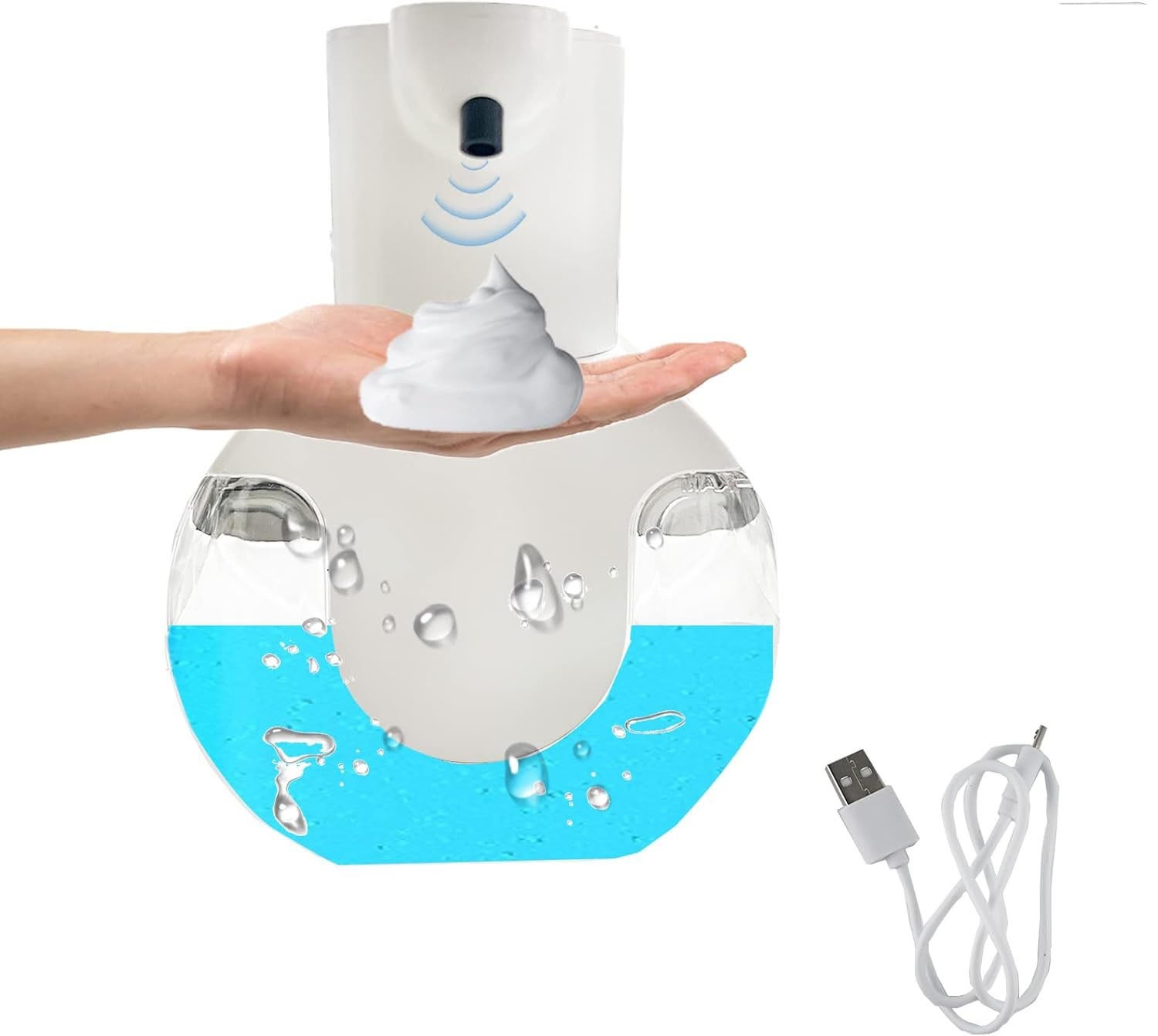 Distributeur de Savon Automatique,Distributeur Savon Mural Automatique IPX5,4 Niveaux Réglables pour Salle de Bain,Cuisin(Noir liquide) | Leroy Merlin