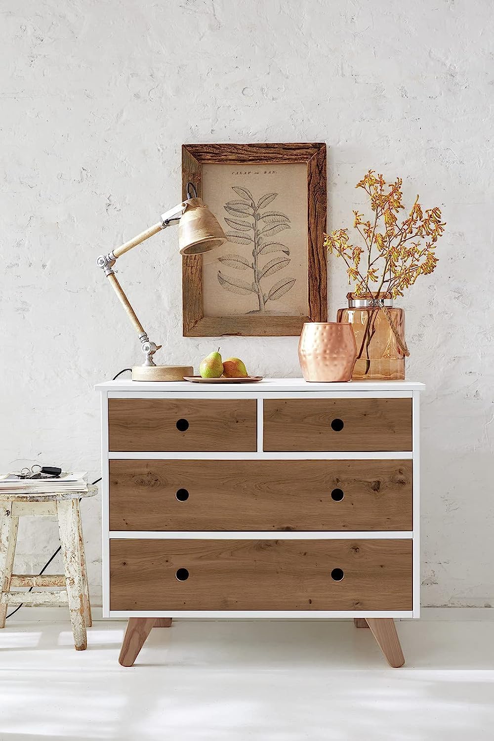 Pellicola Adesiva D-c-fix Per Mobili - Effetto Rovere Artigianale Scuro, 45cm X 2m, Impermeabile - Foto 6