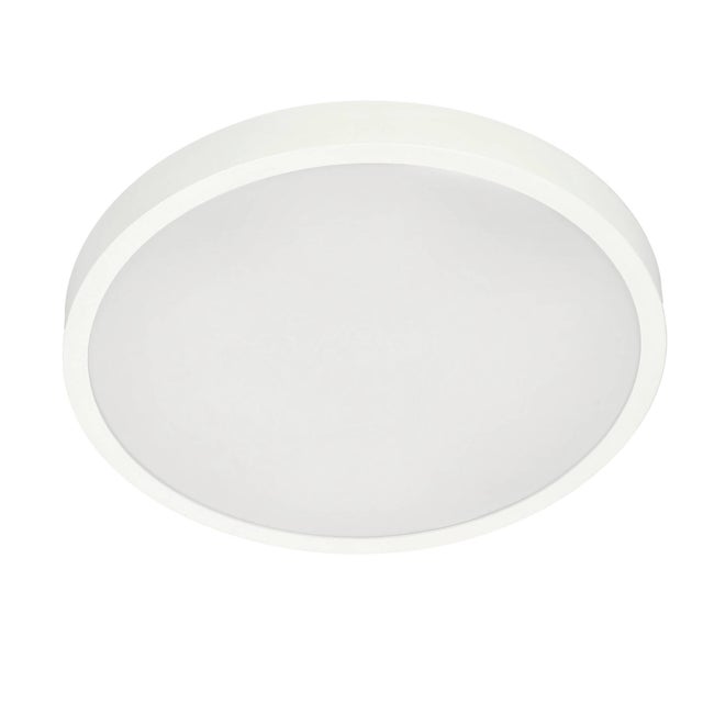 Plafonnier LED PERETI 18W anneau blanc 29,5 cm 4000 K lumière neutre 1800 lm IP44 220-240 V EDO SOLUTIONS
