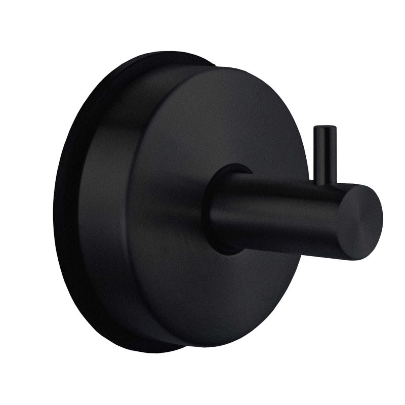 2 szt. haczyków z przyssawką do wieszaka na ręczniki łazienkowe, haczyków z przyssawką ze stali nierdzewnej bez wiercenia, czarny