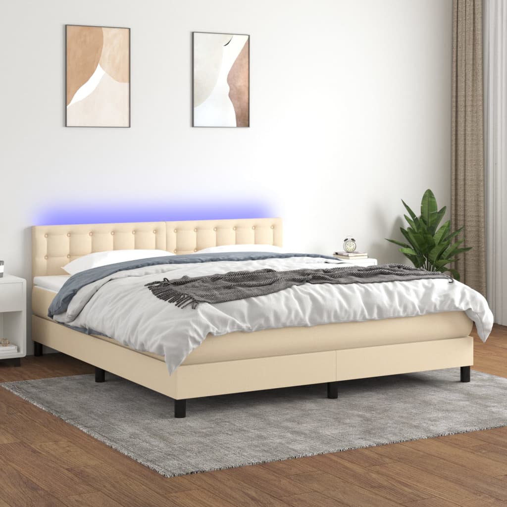 Struttura Letto Pouf senza Materasso Nero 120x190 cm in Tessuto