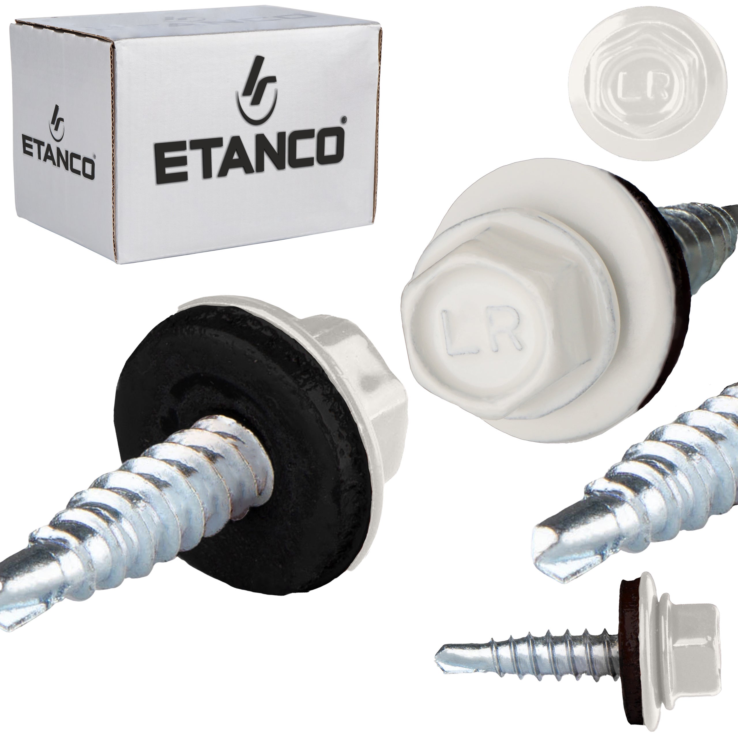Wkręty farmerskie Etanco GTO2 4,8x20 mm RAL 9010 250szt