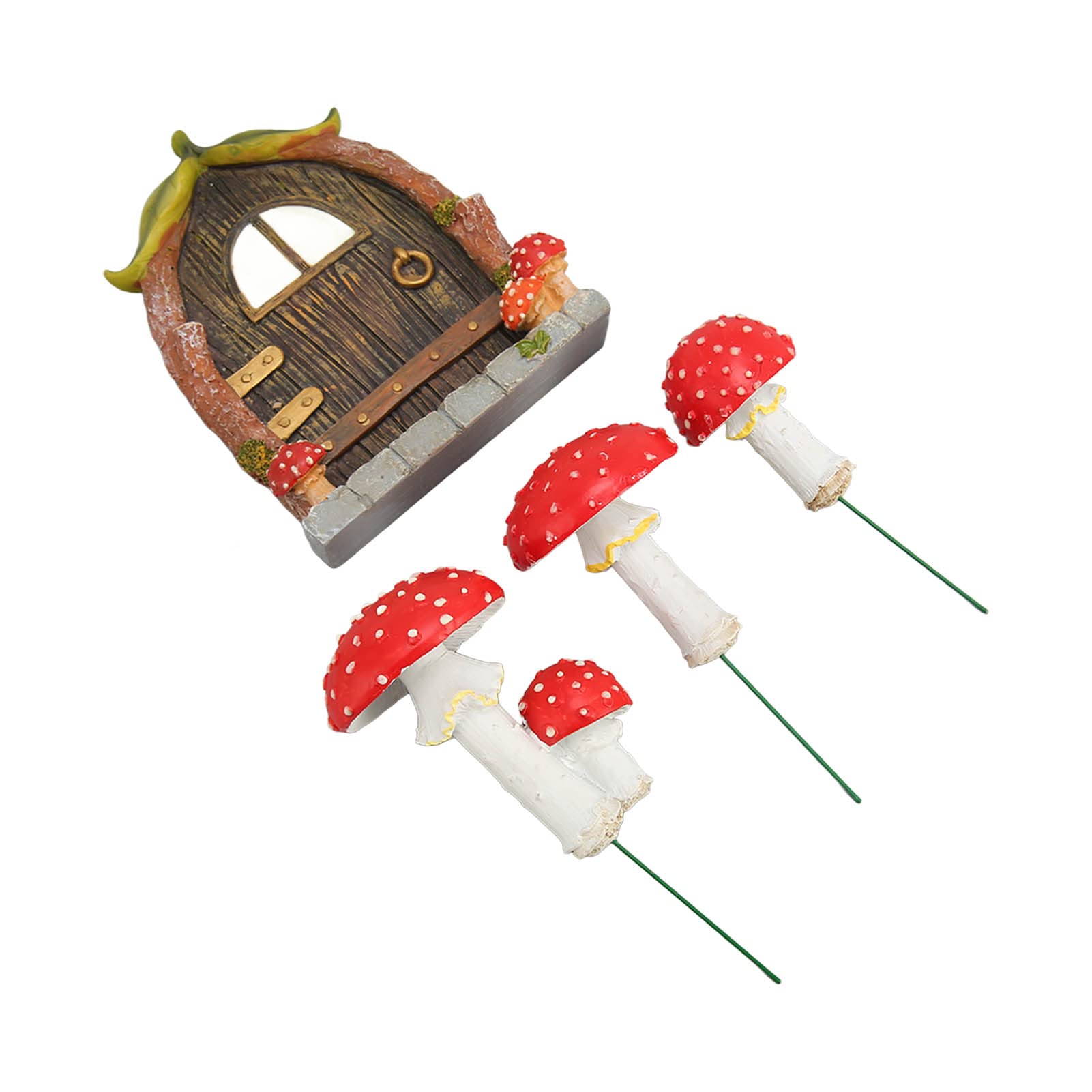 Pumwoy Porta In Miniatura Porta Delle Fate Brillare Nel Buio, Porte Fatate Per Alberi All'aperto Fairy Door, Porta Fatata Da Giardino Mini Porta Da Giardino Delle Fate, Decorazione Da Giardino - 7