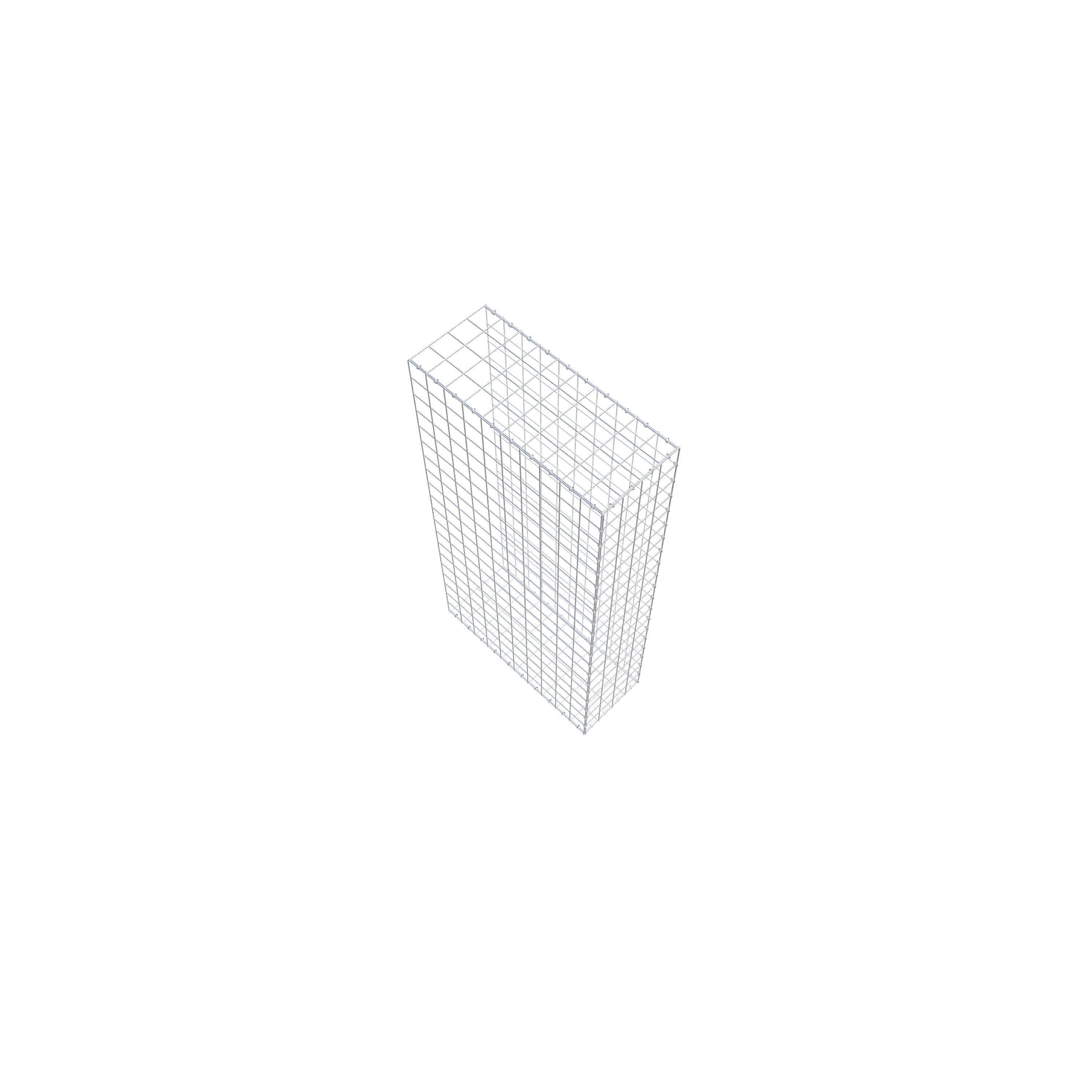 Gavión para alargar en acero galvanizado 200x100x40cm (LxAxP), malla 10 x 10cm, Anillo en C, sin rejilla frontal - 7