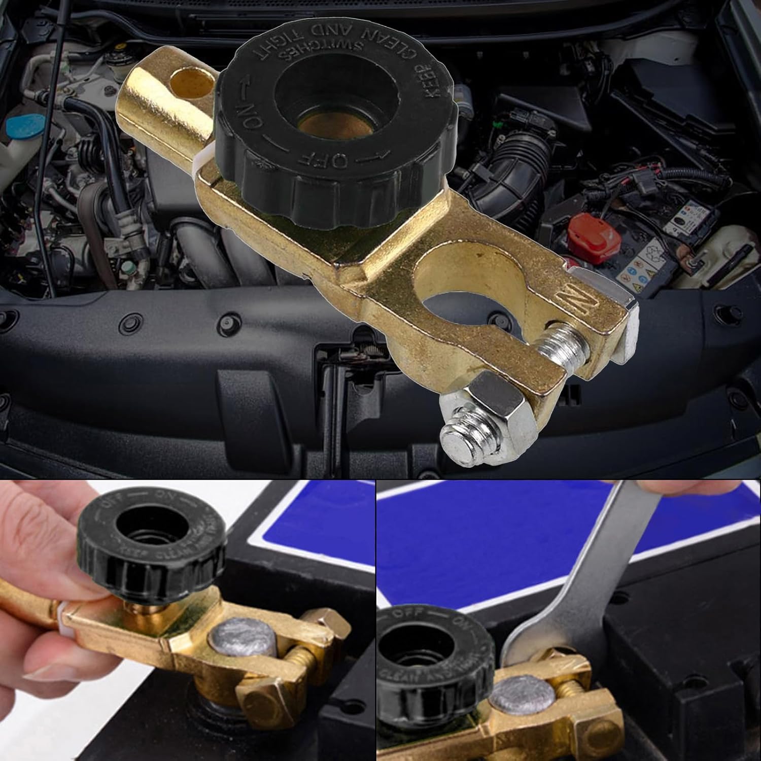 Interruttore Batteria Auto Gearzaar - Spegnimento Rapido, 12V/24V, Terminale Negativo
