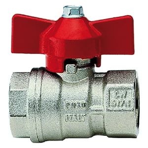 Rubinetto A Sfera 1/2 Pollice Valvola A Sfera Somatherm 20/27 - Doppia Tenuta O-ring, Maniglia A Farfalla Rubinetto Lavatrice - Foto 2