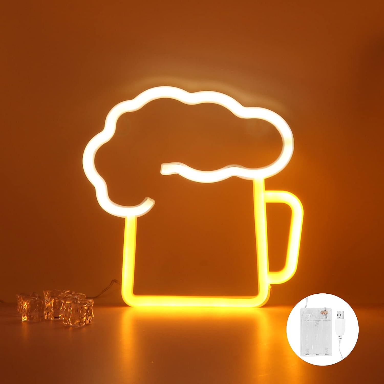Enseigne Lumineuse Carlsberg – Décoration Bistrot, Bar, Loft – Alu, Vintage – Fonctionnelle
