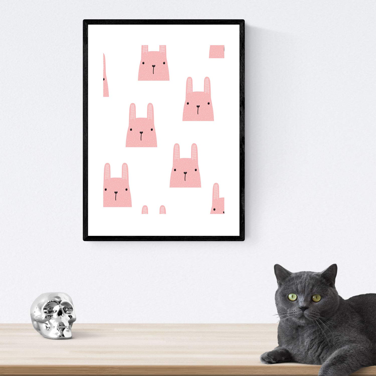 Poster de estampado animales bebe. lamina de animales para ninos. sin marco - a3
