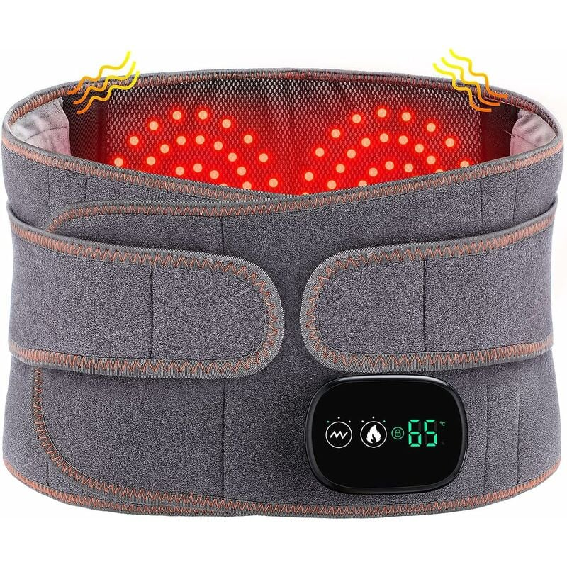 Cintura Riscaldante Lombare USB – Scaldamani E Schiena 2 In 1, 3 Temperature, In Velluto, Per Dolori Mestruali E Freddo - 3