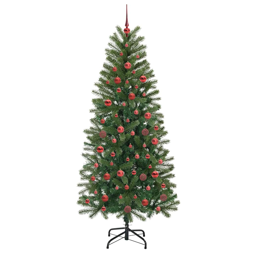 Sapin de Noël | Arbre de Noël artificiel avec 300 LED Vert 180 cm PE et PVC - 4