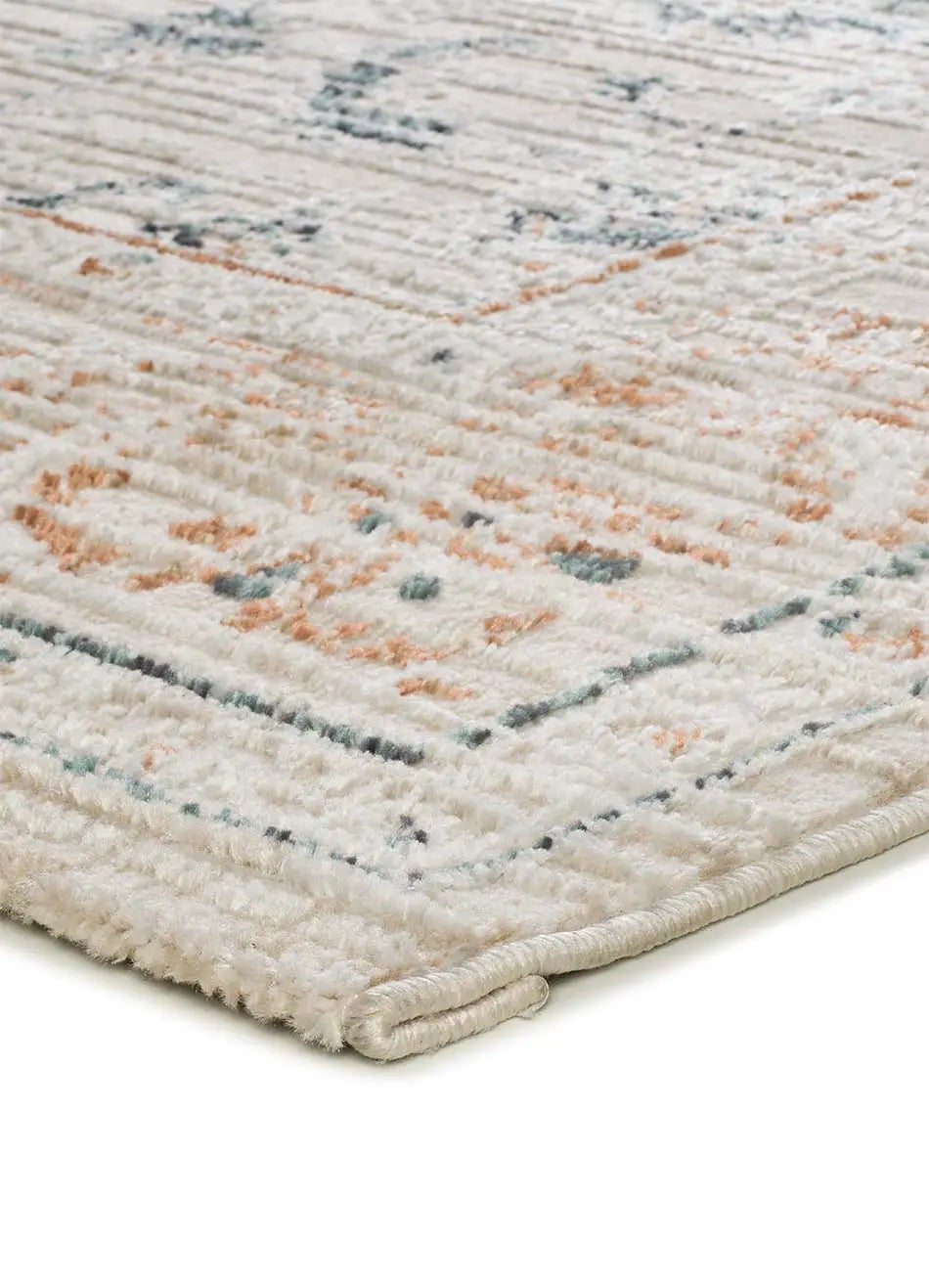 Tapis intérieur multicolore rectangulaire l.134 x L.200 cm KEOPS vintage avec relief - ATTICGO - 3