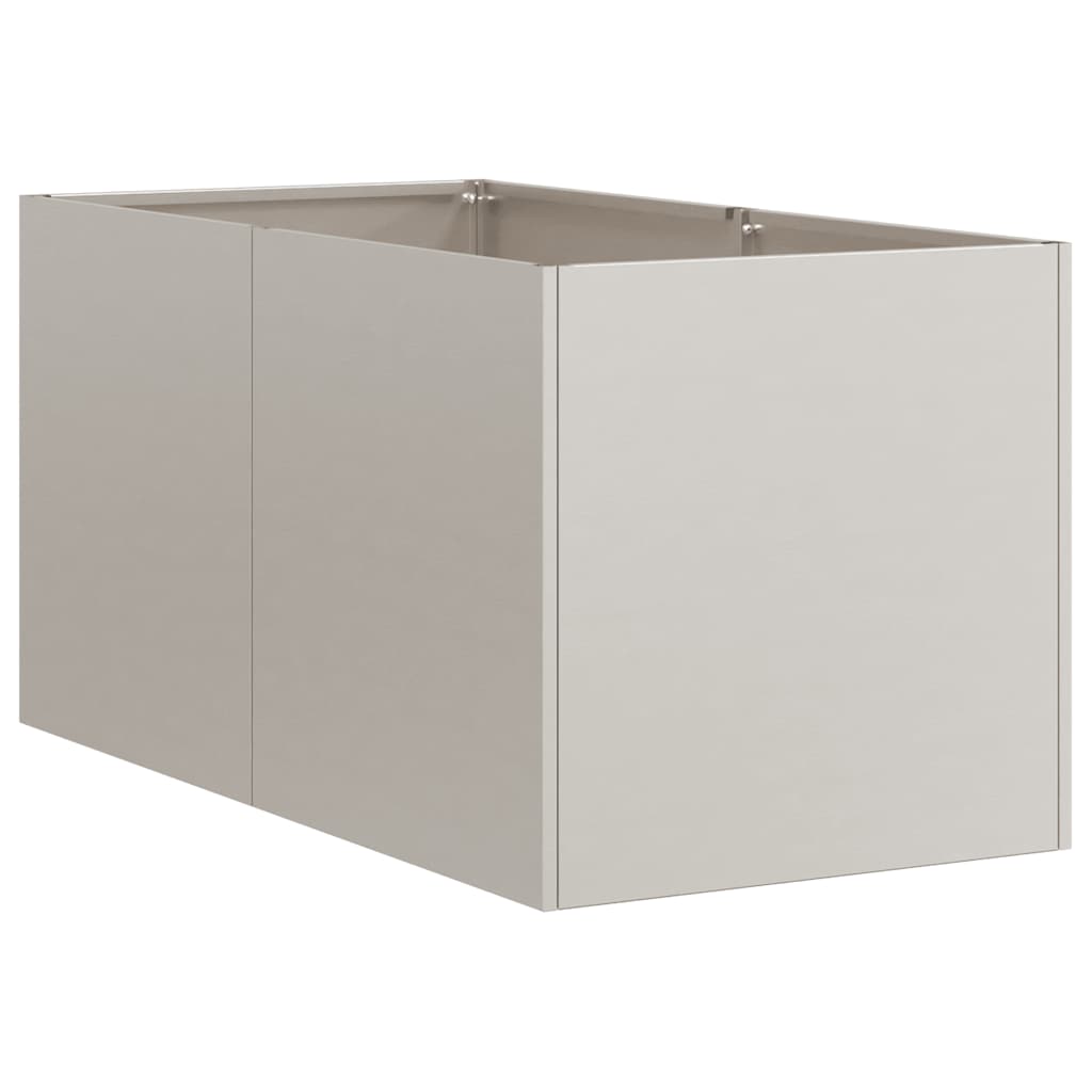 Jardinière rouillée 40x80x40 cm en acier corten - COMFORTXL - 4