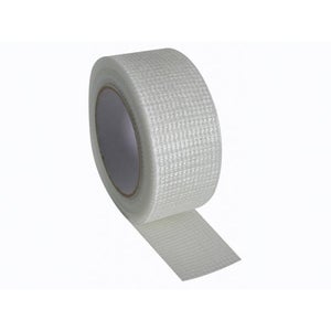 Ruban Adhésif Tissu Renforcé Blanc Compact - 50 Mm X 25 M, Ultra Résistant Eau & Air, Multi-Usages Intérieur Extérieur