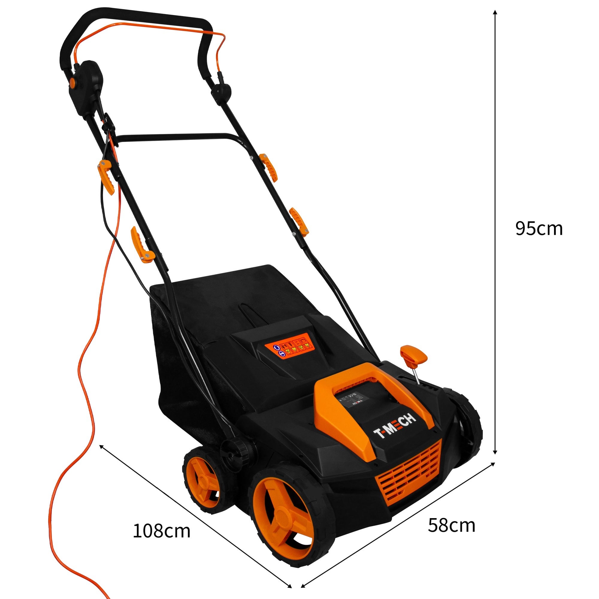 Aspirateur Balayeuse Pour Gazon Artificiel Pelouse Synthétique avec Sac de Collecte 50 L - 5 Hauteurs de -12mm à + 6mm - - 4