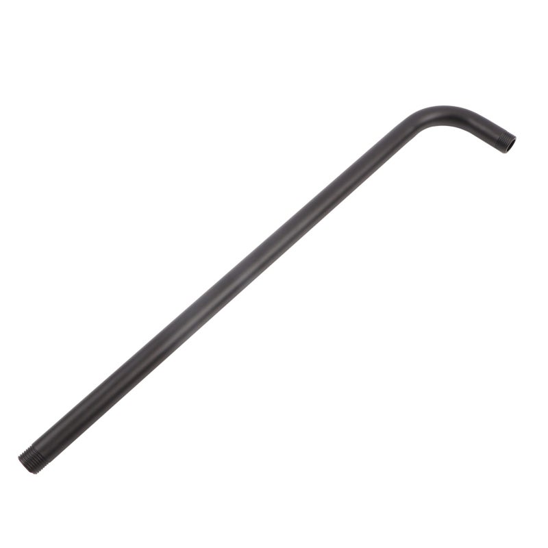 Ramię prysznicowe ze stali nierdzewnej, przedłużka do głowicy prysznicowej, akcesoria do wyposażenia łazienki, czarne, 52 cm