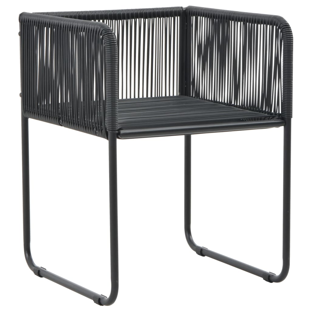 Maison Exclusive - Set da Pranzo da Giardino 5 pz in Rattan PVC Nero e Marrone - 6