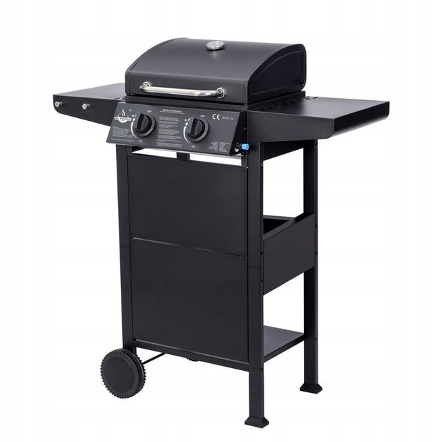GRILL GAZOWY EL FUEGO SAN JOSE 2 PALNIKI ŻELIWNY RUSZT + REDUKTOR