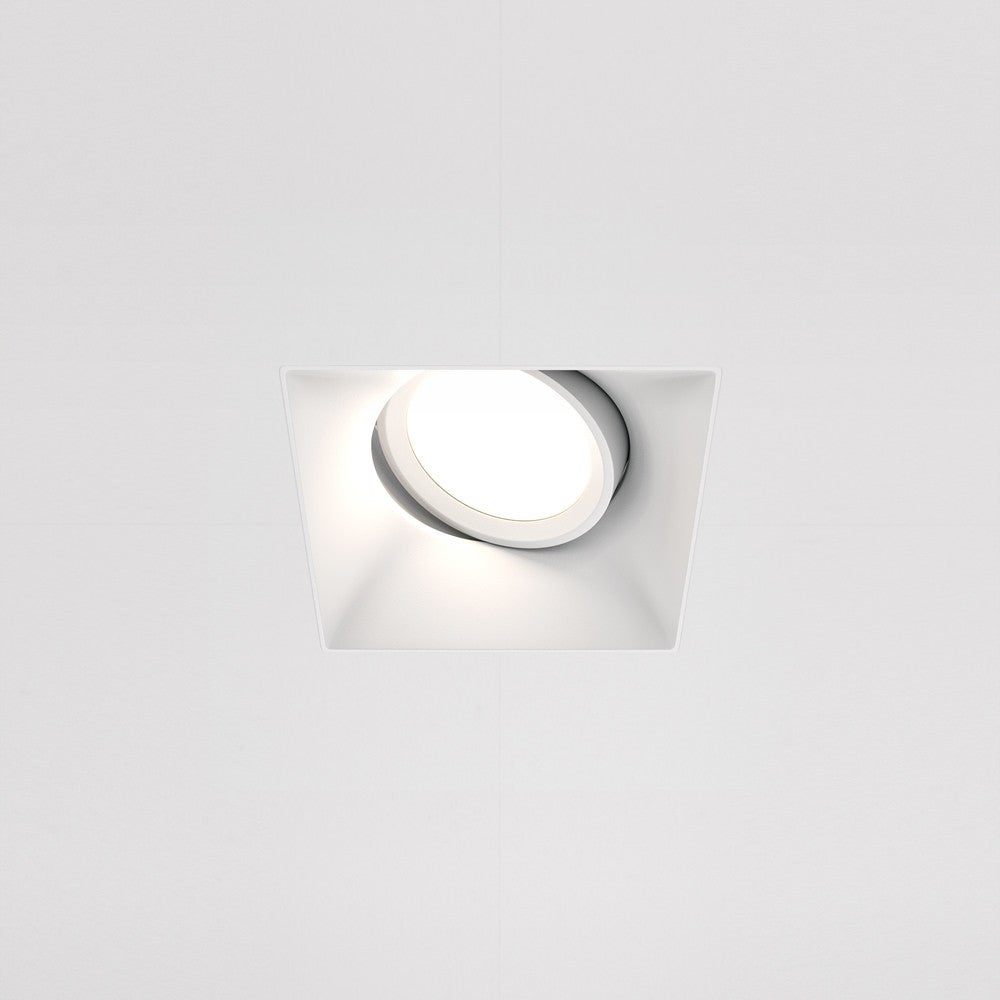 Oprawa sufitowa wpuszczana podtynkowa Dot biała 1xGU10x50W kwadratowa IP20 wym: 4,2 x 9 x 11,2 cm aluminium Maytoni - 3