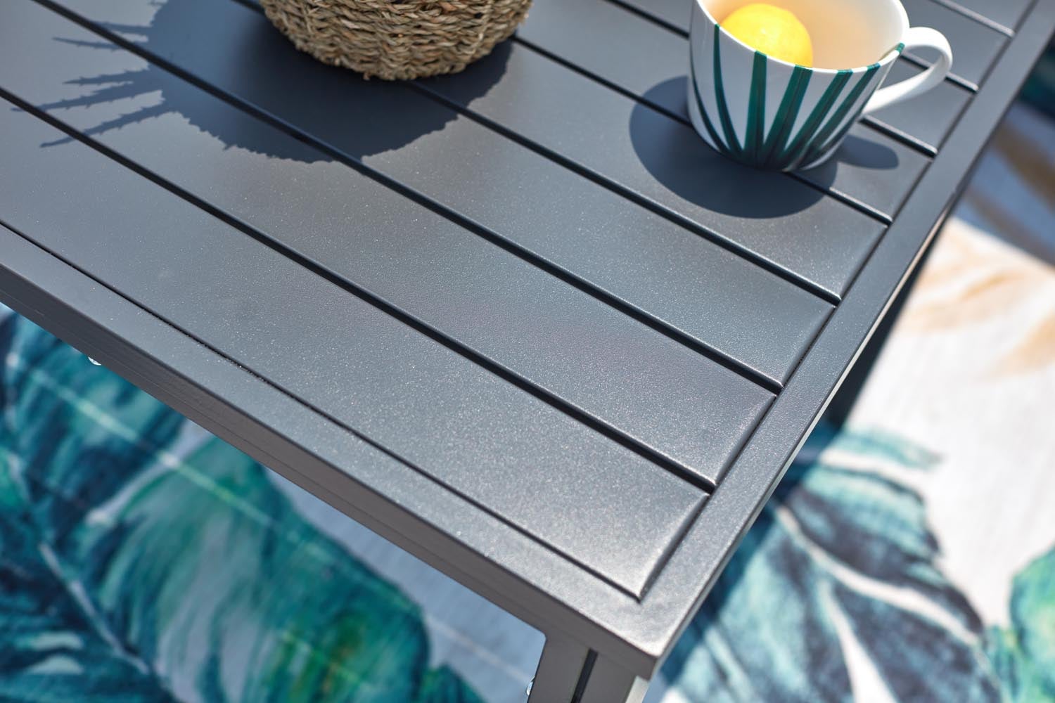 Salon de jardin en Aluminium Gris 4 personnes - 4