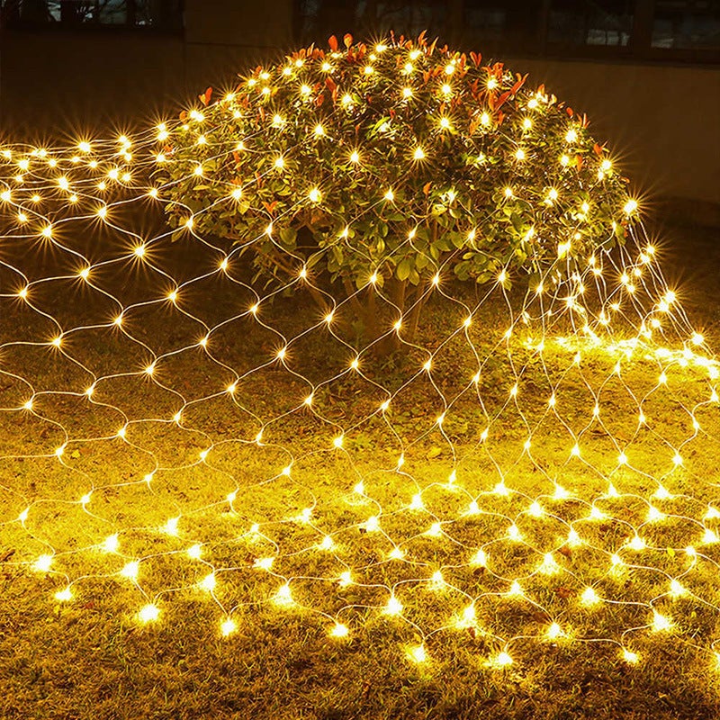 192 LED Guirlande Lumineuses Filet, Filet Lumineux 3M X 2M Énergie Étanche, pour Chambre Noël Mariage Soirée Maison Jardin, Blanc Chaud - 2