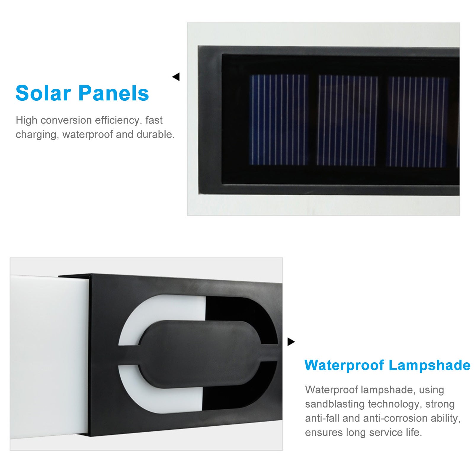 Solar House Number Light LED Illuminato Indirizzo Plaque per Case ...