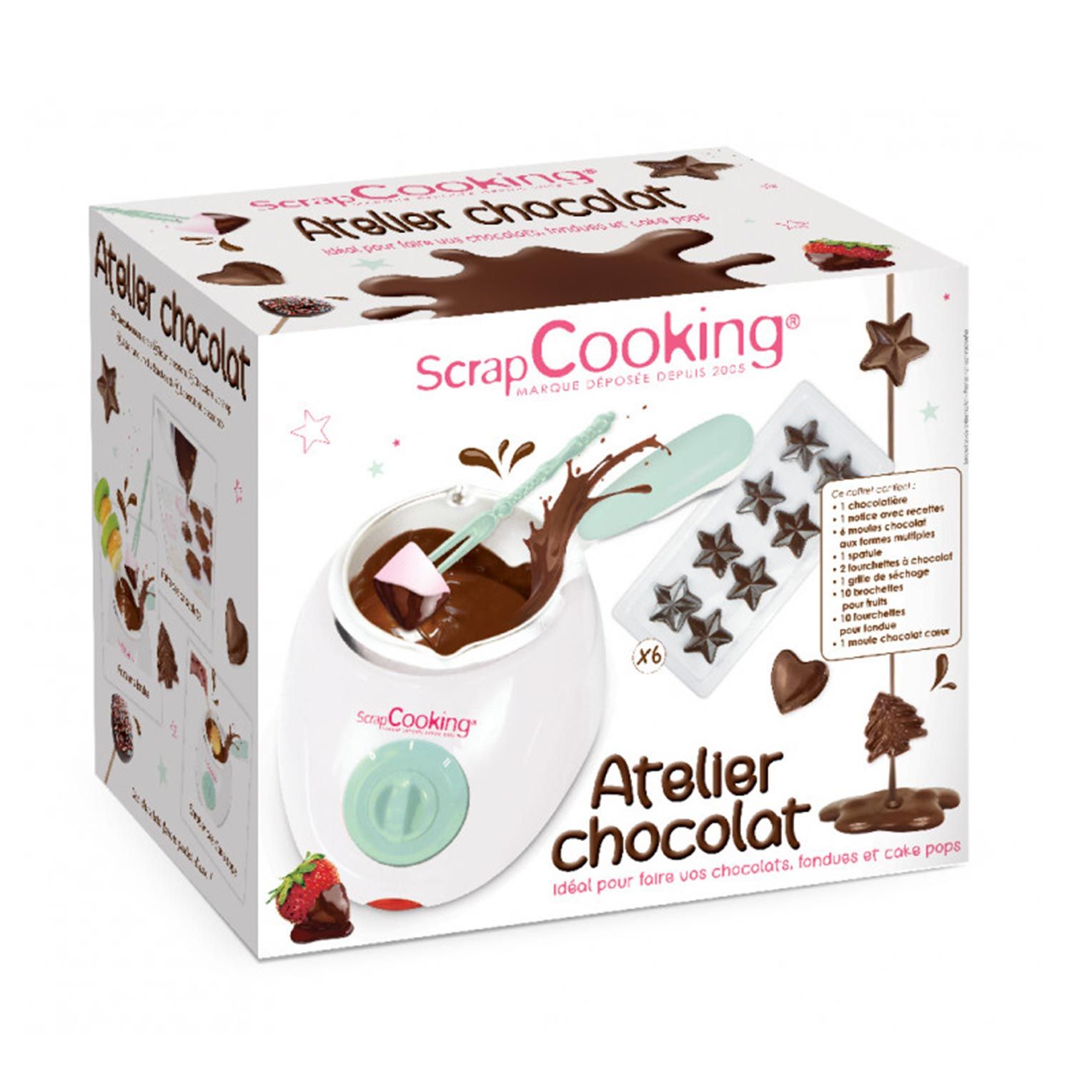 SILVA Schneider Fondue Au Chocolat Électrique SF 430 - 270W Avec 4 Fourchettes