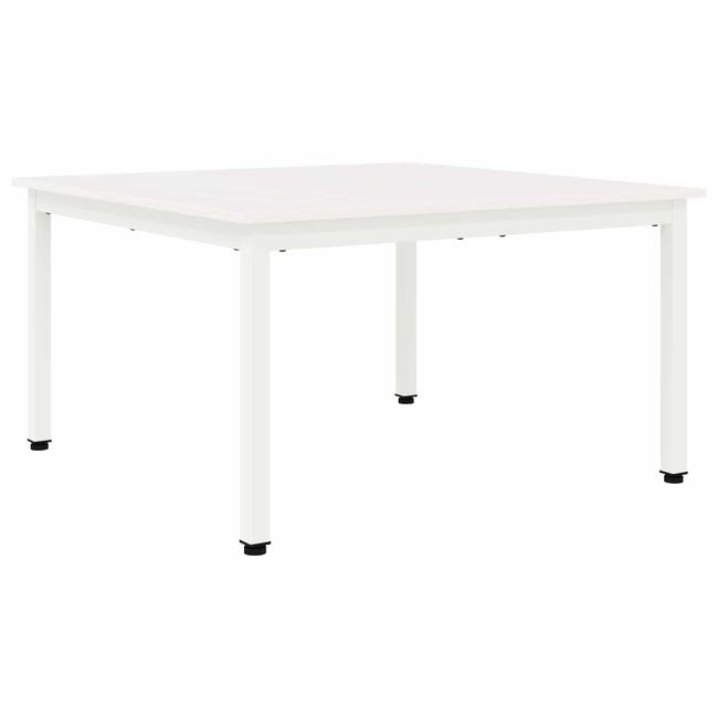 VidaXL Tavolino Da Salotto Bianco 100x100x40 Cm In Legno Massello Di Pino