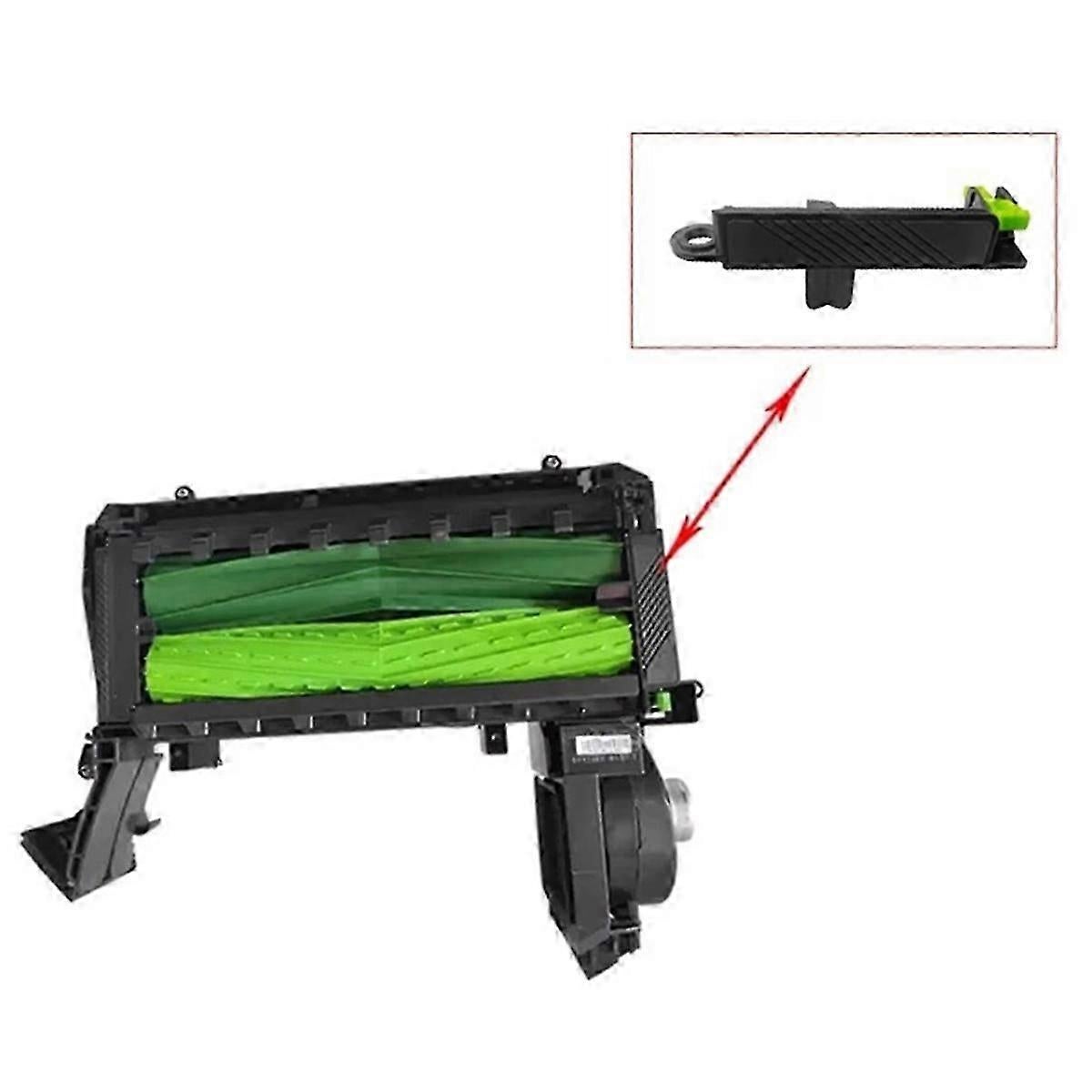 2 Sets Replacement for iRobot Roomba Replacement Parts, Rubber Roller Brushes for iRobot Roomba E & I & J Series i1 i1+ i2 i3 i3+ i4 i4+ i6 i6+ i7 i7