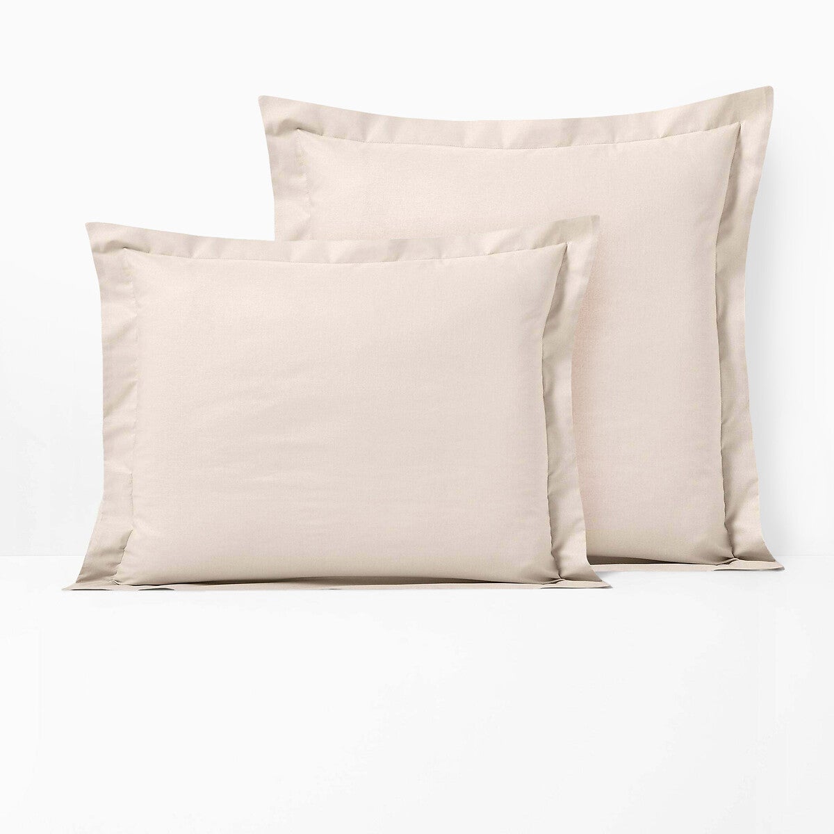Descamps Taie Oreiller Volant Beige Naturel