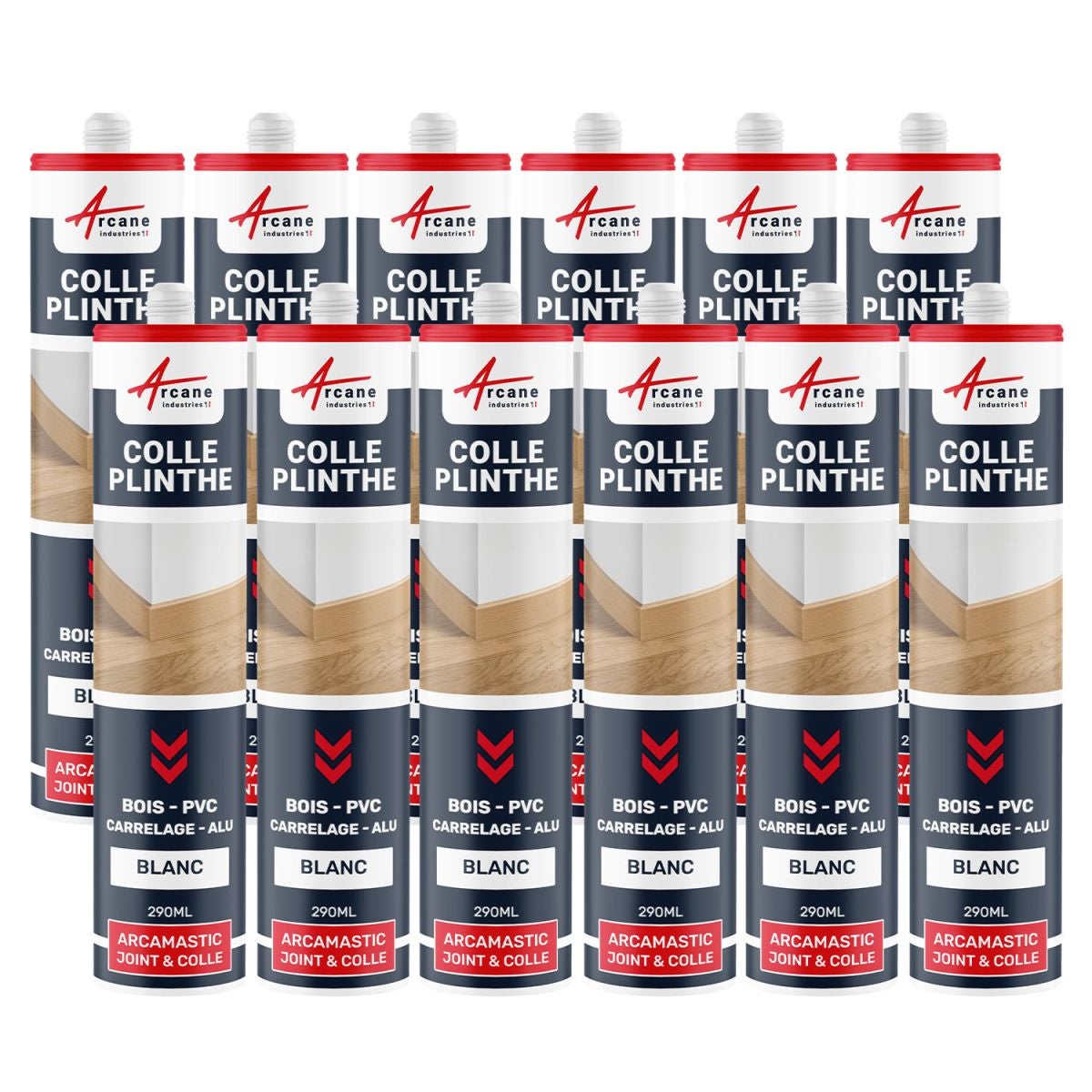 Mastic Colle Plinthes bois, carrelages, parquet, marches ARCAMASTIC — free download