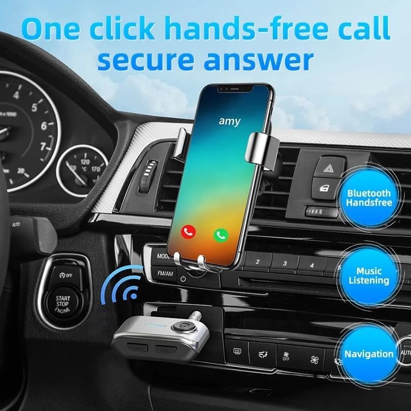 Adaptateur Bluetooth 5.3 pour voiture, récepteur stéréo Hi-Fi avec jack ...