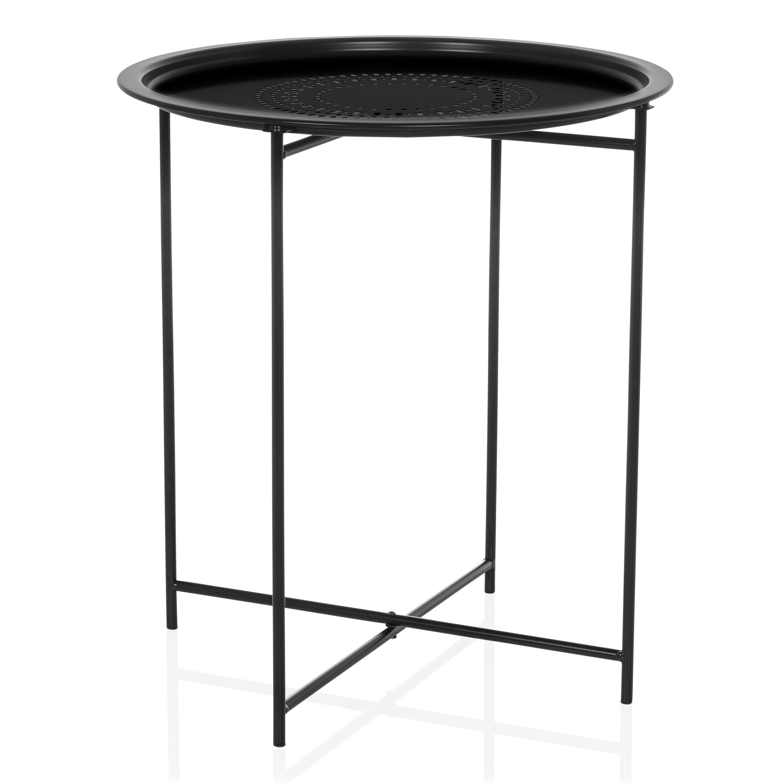 Stolik boczny ALLRUND Czarny hjh LIVING