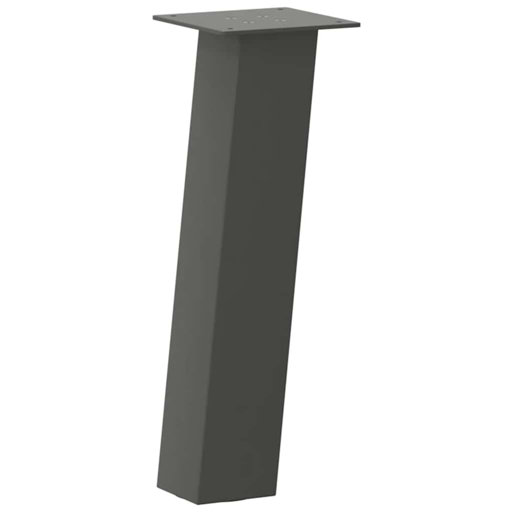 Pernas para mesa de centro 4 peças aço antracite 42 cm - COMFORTXL - 4