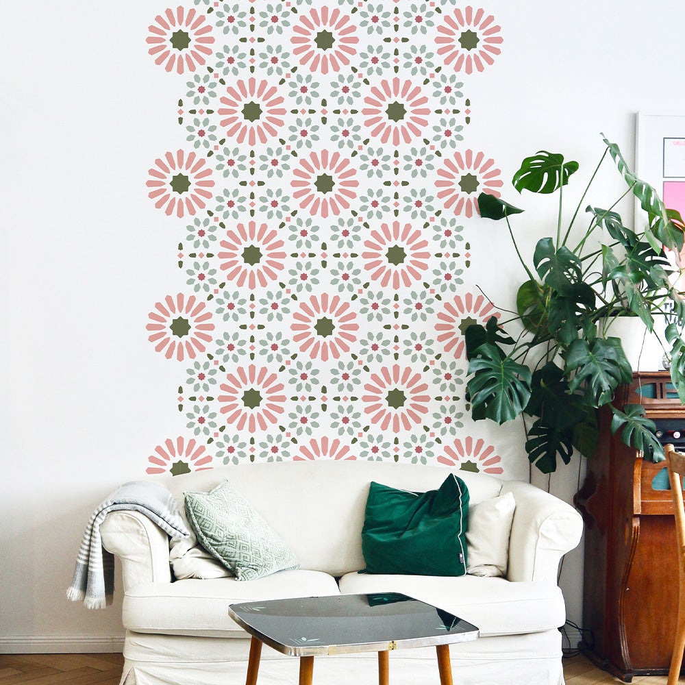 Pochoir Mural Décoratif Motif Lune 40x57 Cm | Réutilisable Pour Peinture, Mastic, Meubles, Cible - 8