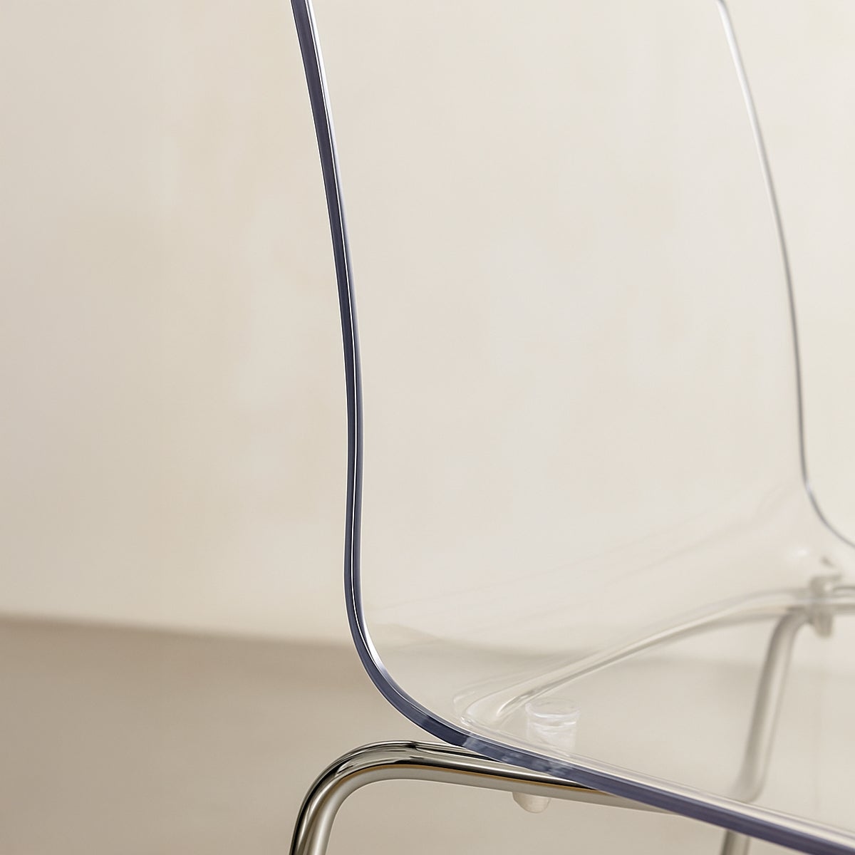 Sedie bar cucina gambe acciaio impilabile Lollipop Grand Soleil - Trasparente - 6