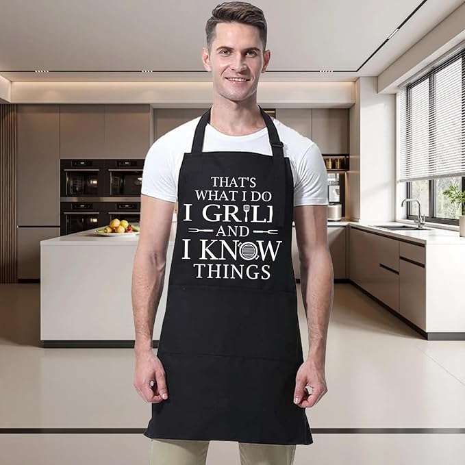 Grembiule da cucina (blu navy), grembiule da cucina da donna, grembiule