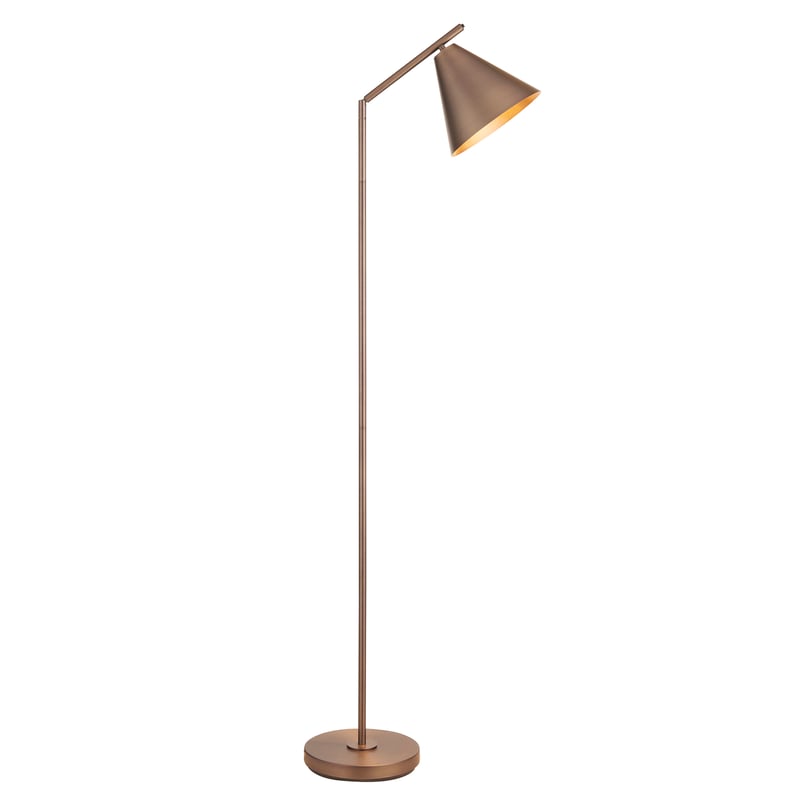 Lampa stojąca regulowane ramię i klosz CAPE brązowa 1xE27x10W metal wym:158x23x46cm IP20 Endon