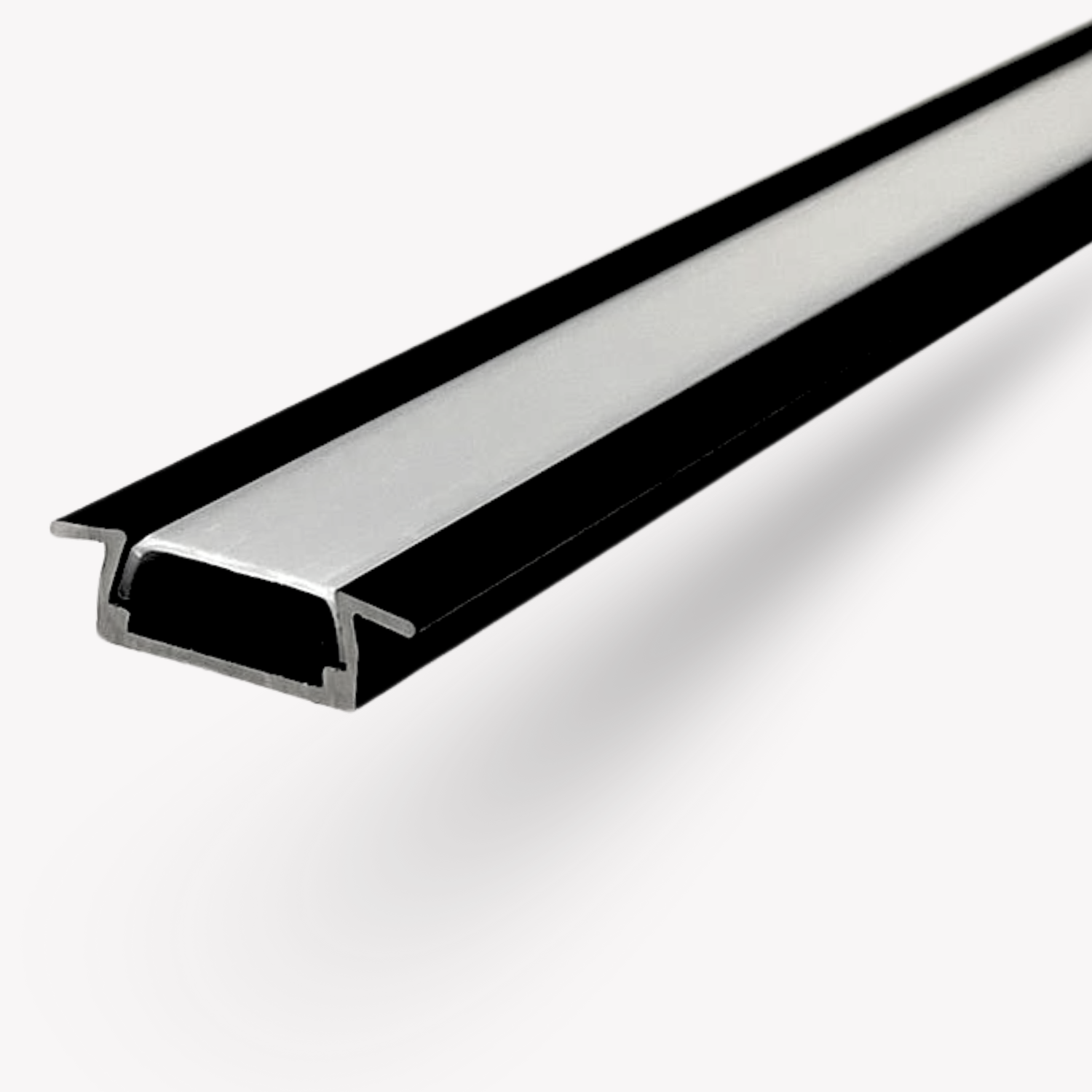 Profilé Aluminium Encastrable Pour Bande LED - 2 Mètres - Largeur 21,7 Mm, Hauteur 7 Mm - Finition Aluminium - 7