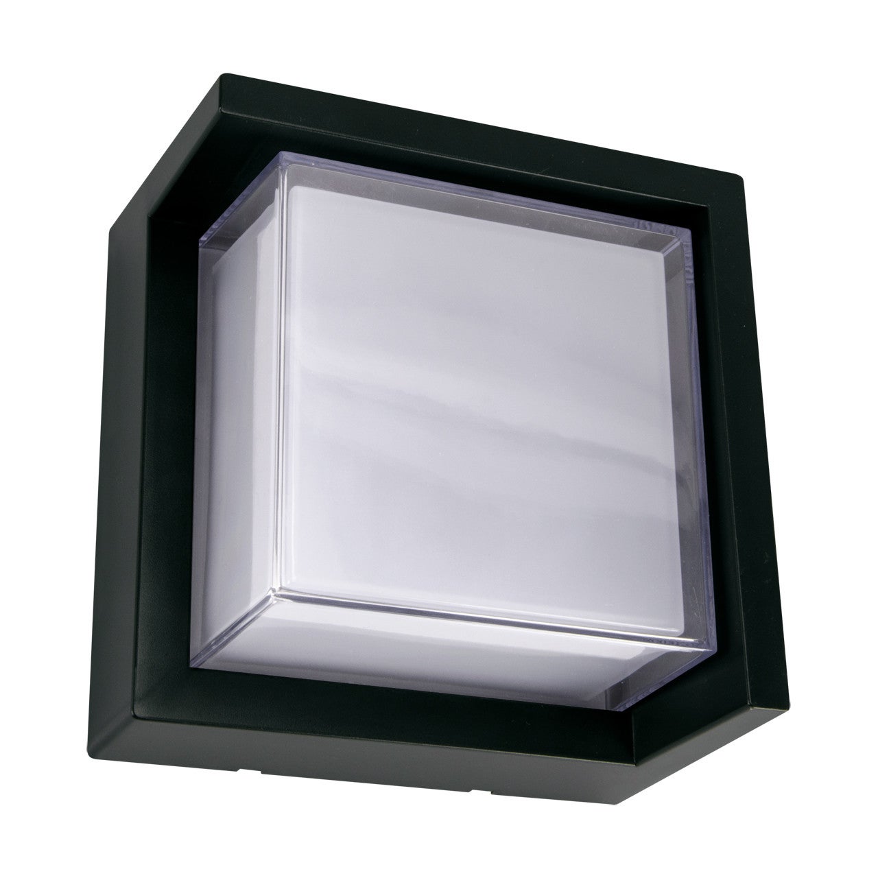 Kinkiet zewnętrzny TEKLA LED 12W Neutralna biel 1020lm czarno-biały wym: 16x16x10 cm IP54 Struhm