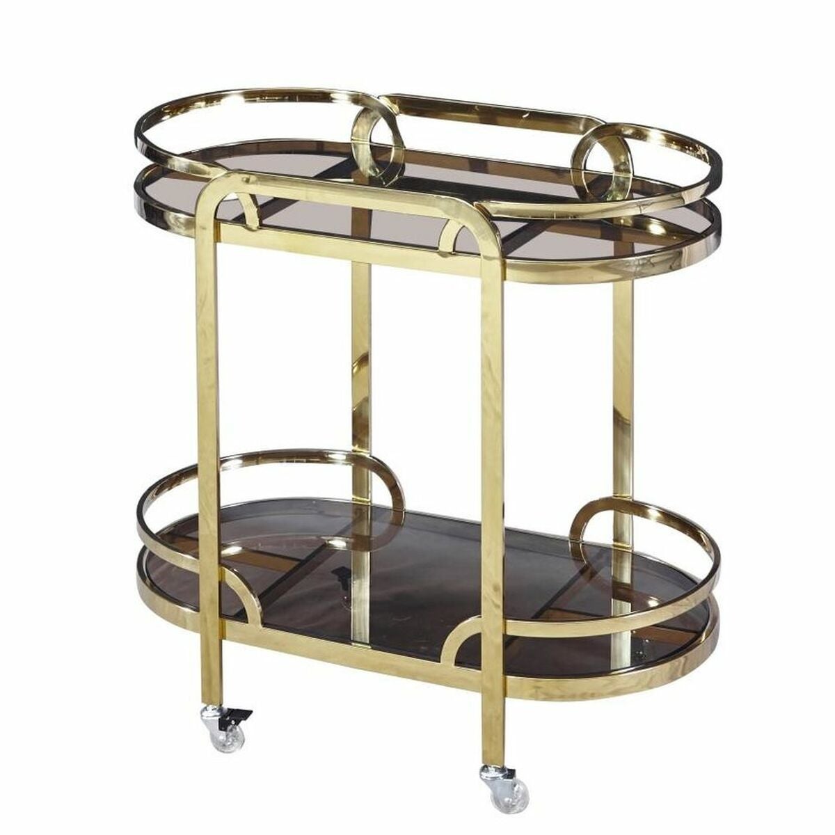 Buffet DKD Home Decor 142,5 x 40,5 x 101,5 cm Sapin Verre Noir | Leroy Merlin