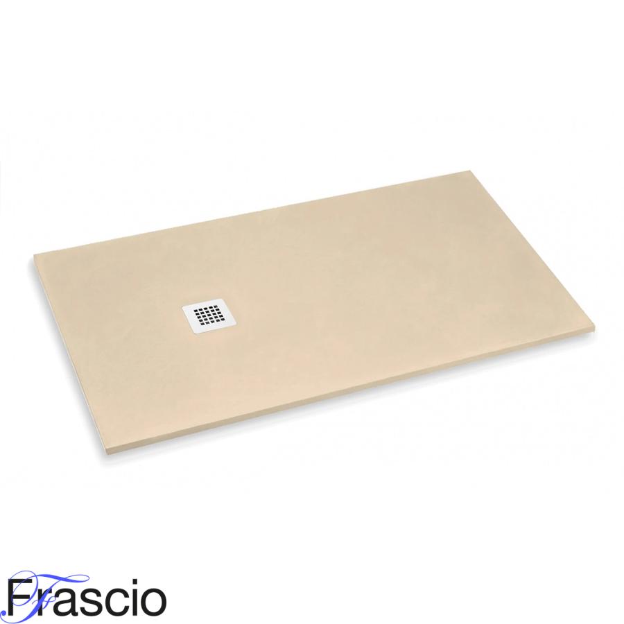 Brodzik prysznicowy Vulcano Line Slim 70x110 cm, kolor jasny kość słoniowa RAL 1015, z żywicy syntetycznej i proszku marmurowego, - FRASCIO