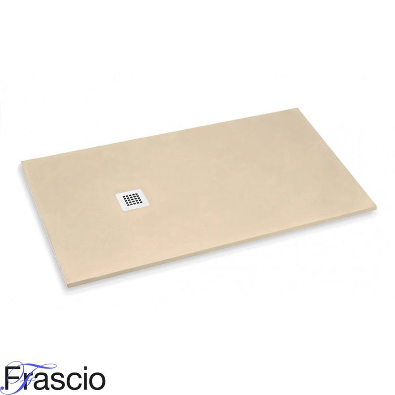 Brodzik prysznicowy Vulcano Line Slim 70x110 cm, kolor jasny kość słoniowa RAL 1015, z żywicy syntetycznej i proszku marmurowego, - FRASCIO