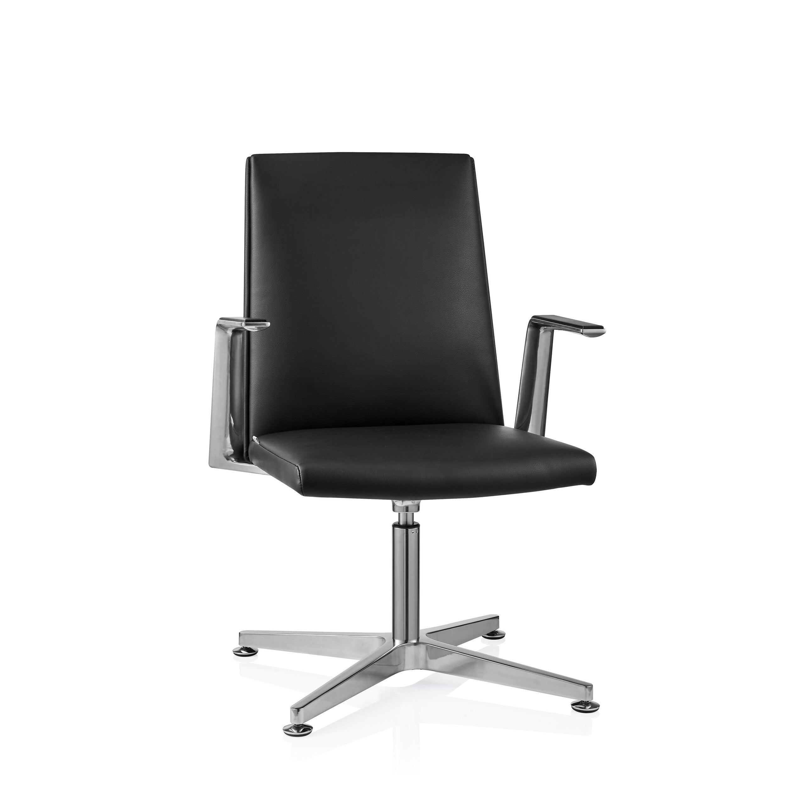Krzesło konferencyjne / krzesło dla gości AMBASSADO V EPU czarne hjh OFFICE