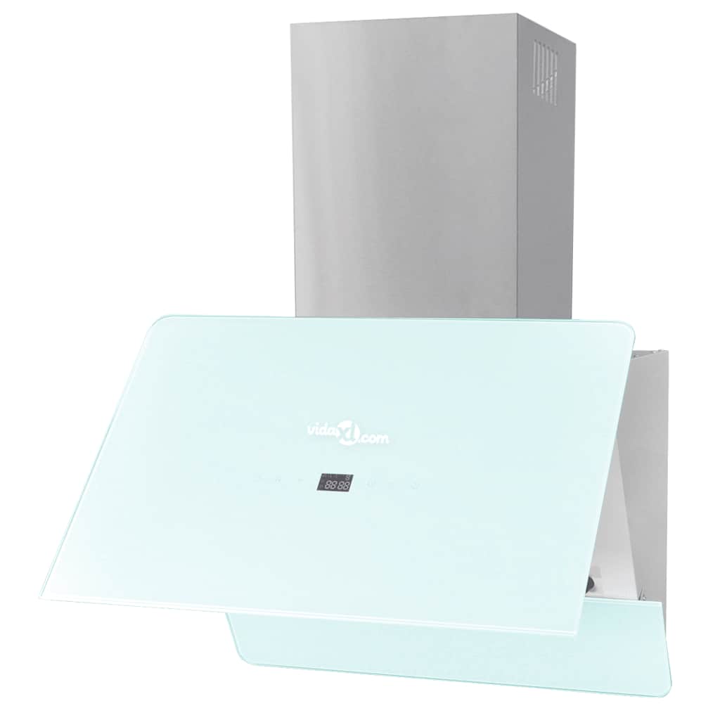 Vidaxl Campana Extractora Cristal Templado 600 Mm Blanco , Leroy Merlin