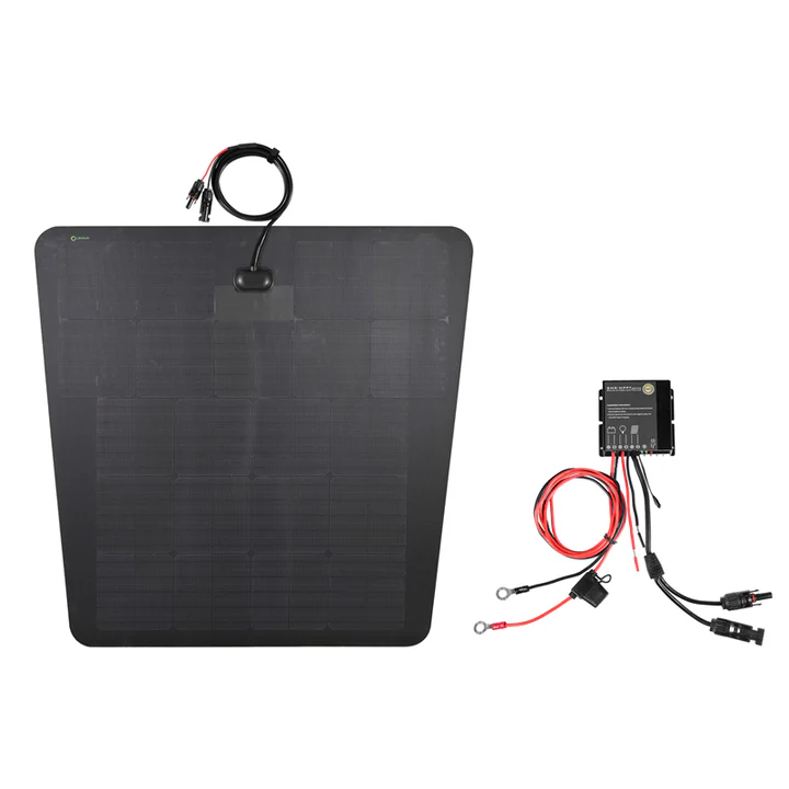 Panneau solaire flexible 100 W 12 V + régulateur solaire MPPT pour Toyota 4Runner Hood (4e et 5e générations, 2003-2024) - 4