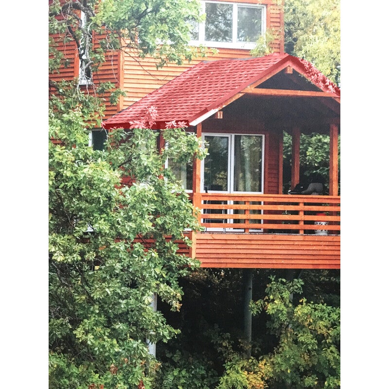 Panneau tuile facile 1030 X 950 MM en acier galvanisé laqué mat Brun rouge mat, l : 950 mm, L : 1030 mm - 2