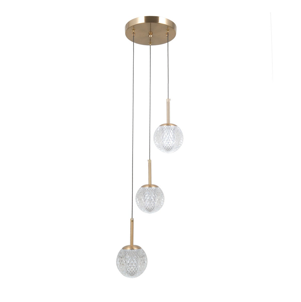 Lampa wisząca PADRI złota 3 x G9 x 5W wym: 120 x 25 x 25 cm Italux