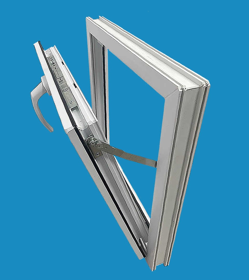 Ventana PVC 1000x500 Blanca Oscilante Vidrio Transparente - 3