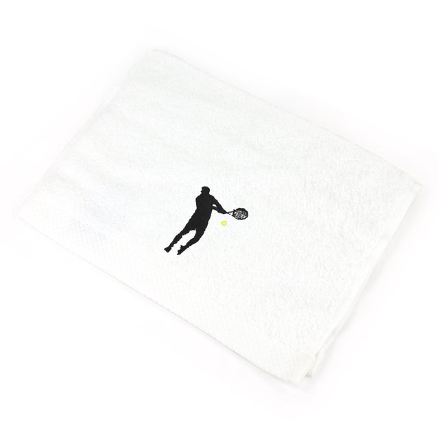 Serviette invite 33x50 cm coton 550 g/m2 PURE TENNIS Blanc