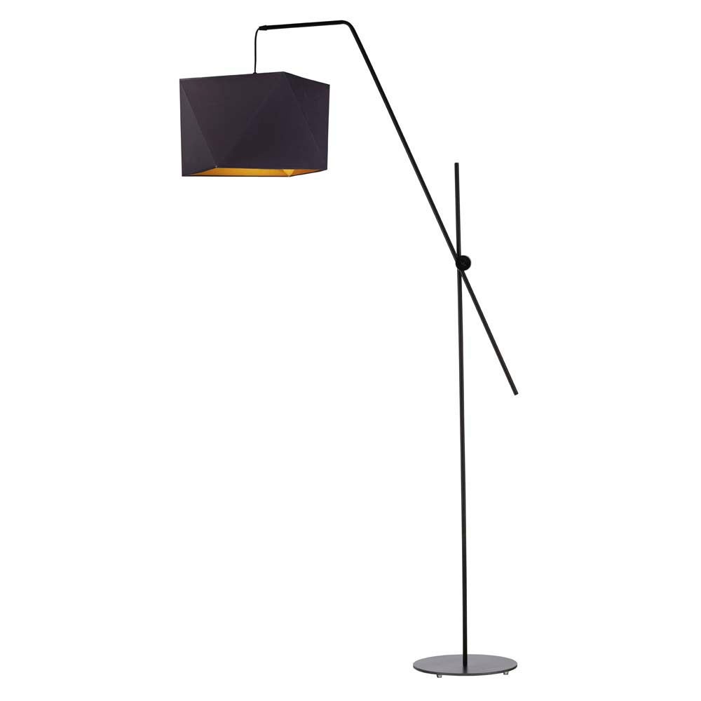 Lampa stojąca podłogowa przegubowa regulowana z abażurem diament MODERN